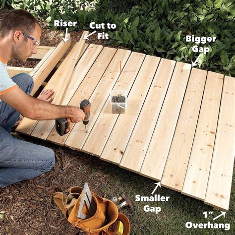 How to build a decking boardwalk .